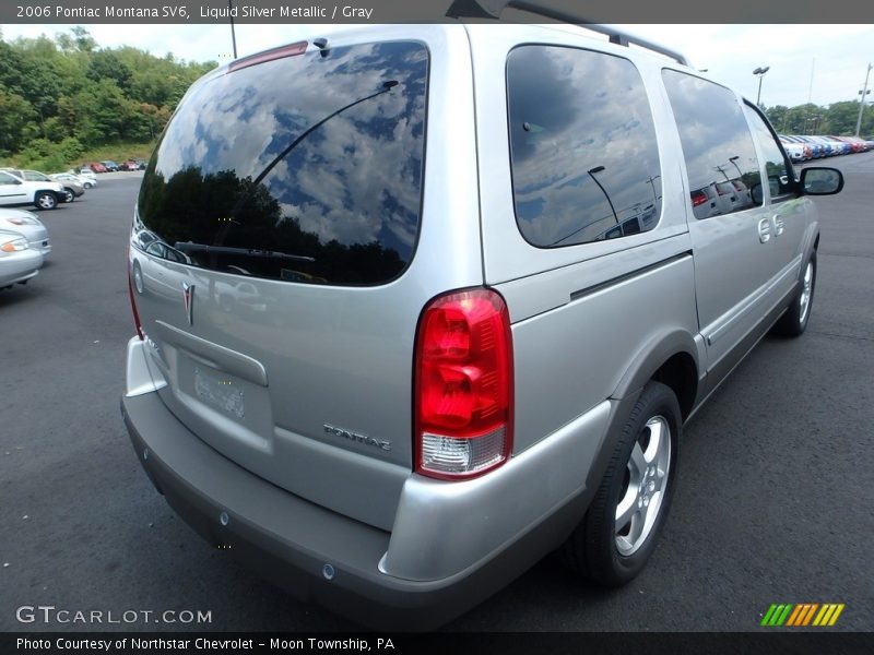 Liquid Silver Metallic / Gray 2006 Pontiac Montana SV6