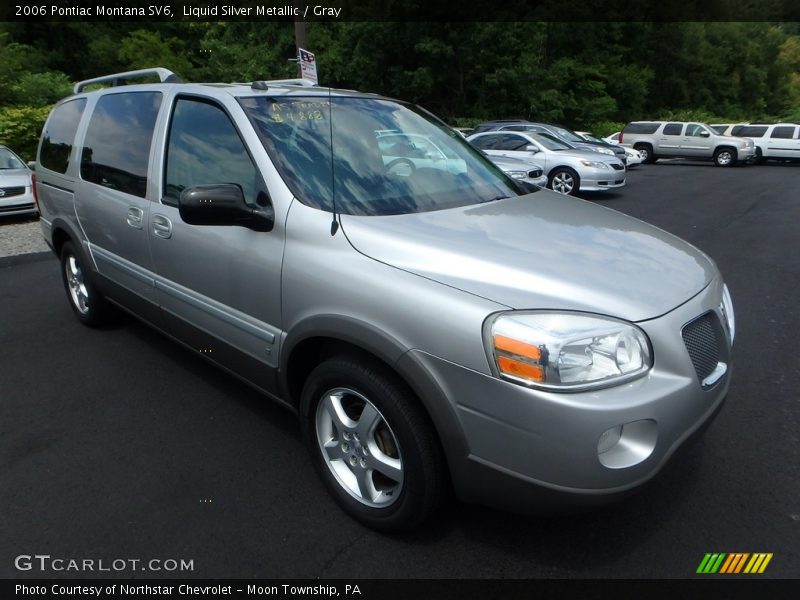 Liquid Silver Metallic / Gray 2006 Pontiac Montana SV6