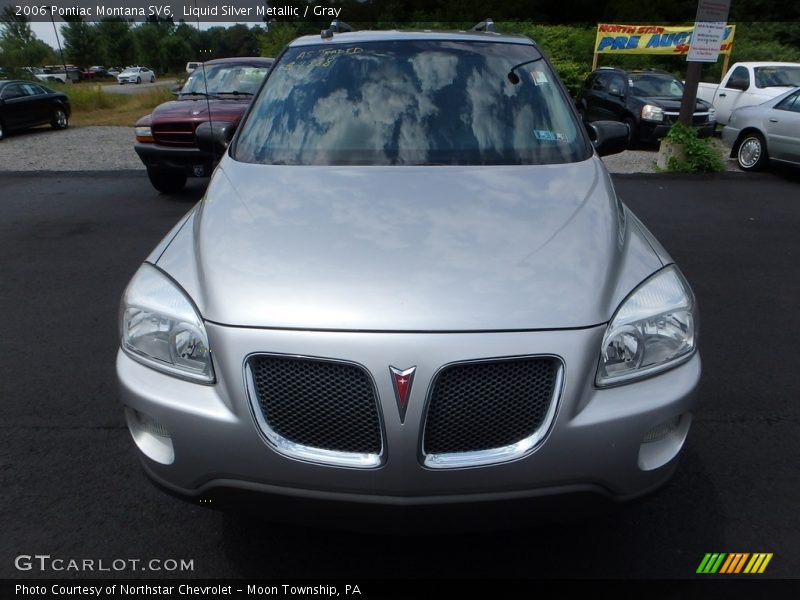Liquid Silver Metallic / Gray 2006 Pontiac Montana SV6