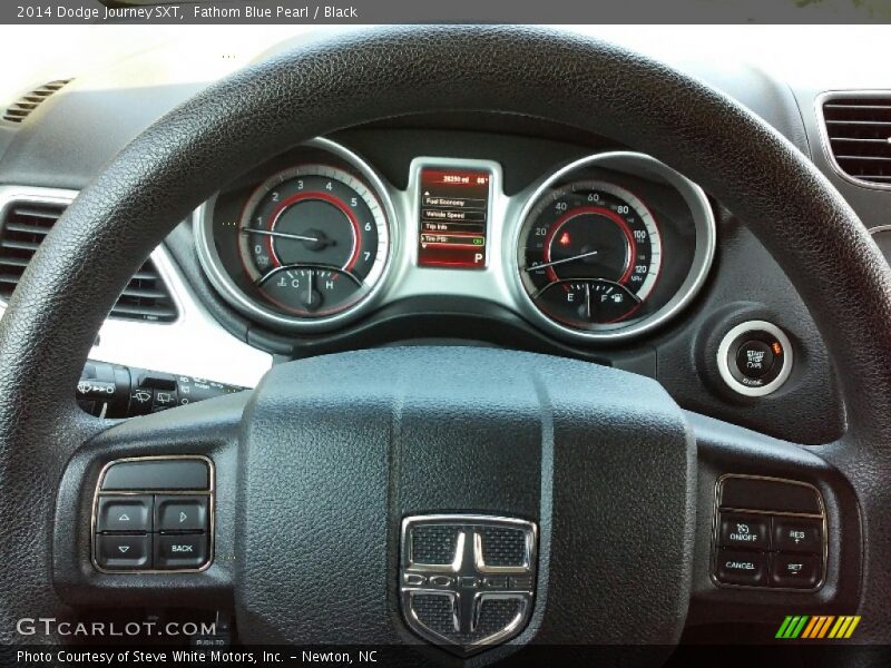 Fathom Blue Pearl / Black 2014 Dodge Journey SXT