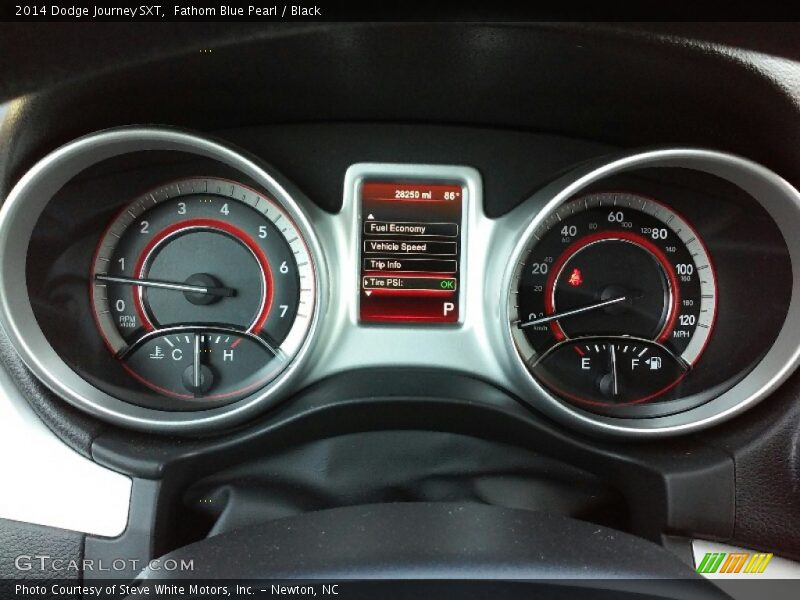 Fathom Blue Pearl / Black 2014 Dodge Journey SXT