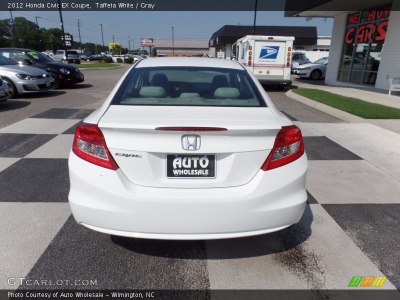Taffeta White / Gray 2012 Honda Civic EX Coupe