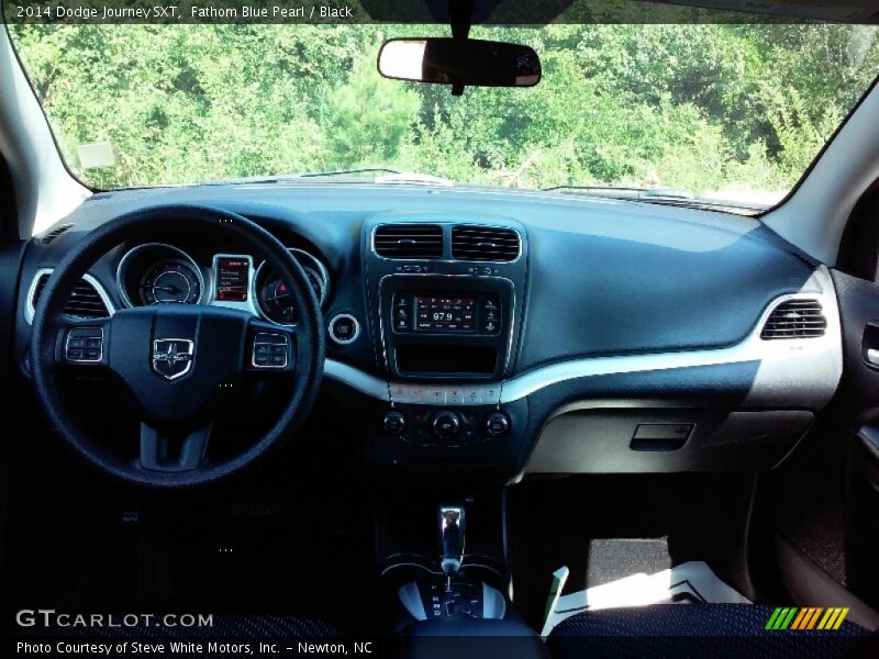 Fathom Blue Pearl / Black 2014 Dodge Journey SXT