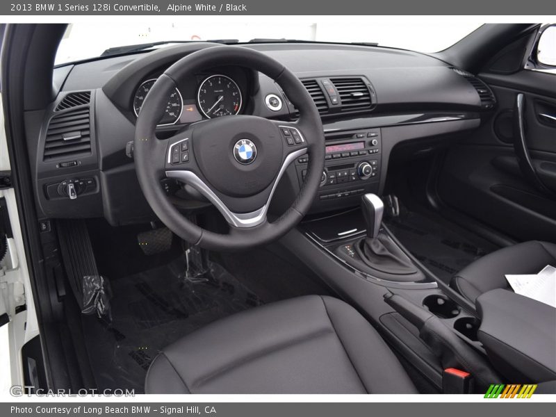 Alpine White / Black 2013 BMW 1 Series 128i Convertible