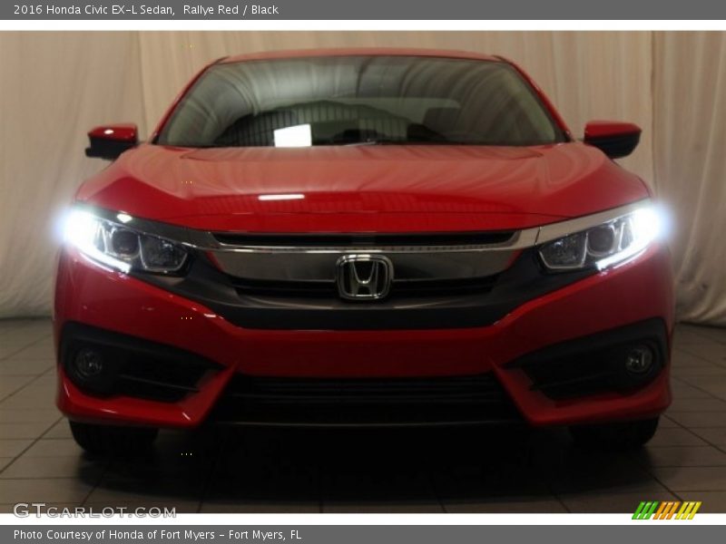 Rallye Red / Black 2016 Honda Civic EX-L Sedan