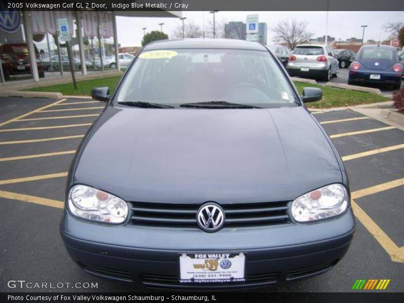 Indigo Blue Metallic / Gray 2005 Volkswagen Golf GL 2 Door