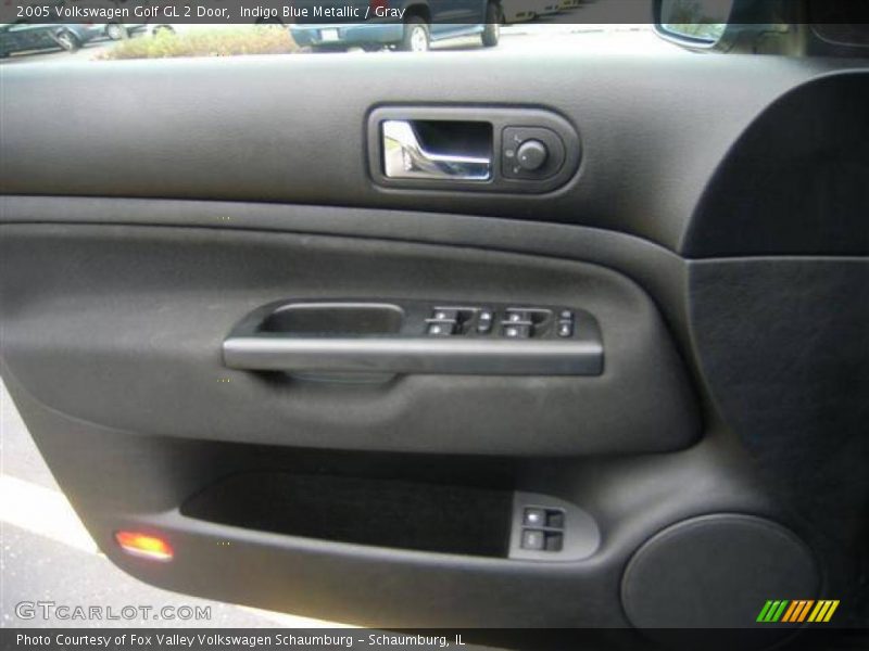 Indigo Blue Metallic / Gray 2005 Volkswagen Golf GL 2 Door