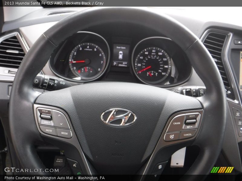 Becketts Black / Gray 2013 Hyundai Santa Fe GLS AWD