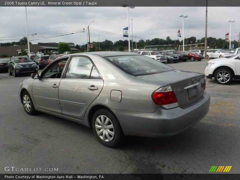 Mineral Green Opal / Taupe 2006 Toyota Camry LE