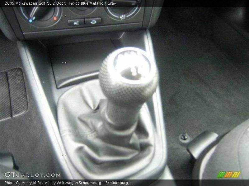 Indigo Blue Metallic / Gray 2005 Volkswagen Golf GL 2 Door