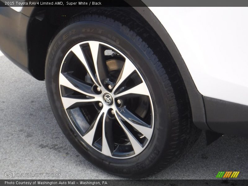 Super White / Black 2015 Toyota RAV4 Limited AWD