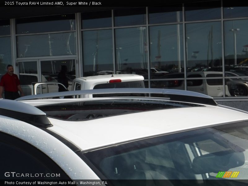 Super White / Black 2015 Toyota RAV4 Limited AWD
