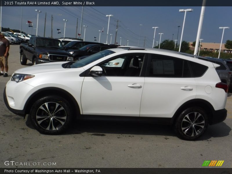 Super White / Black 2015 Toyota RAV4 Limited AWD