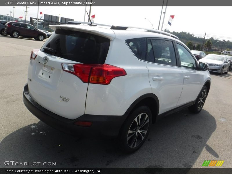 Super White / Black 2015 Toyota RAV4 Limited AWD