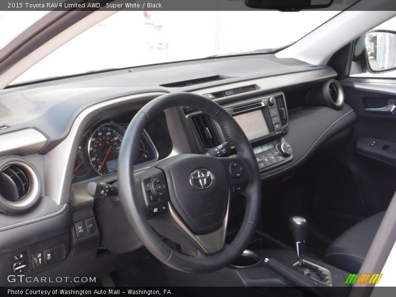 Super White / Black 2015 Toyota RAV4 Limited AWD