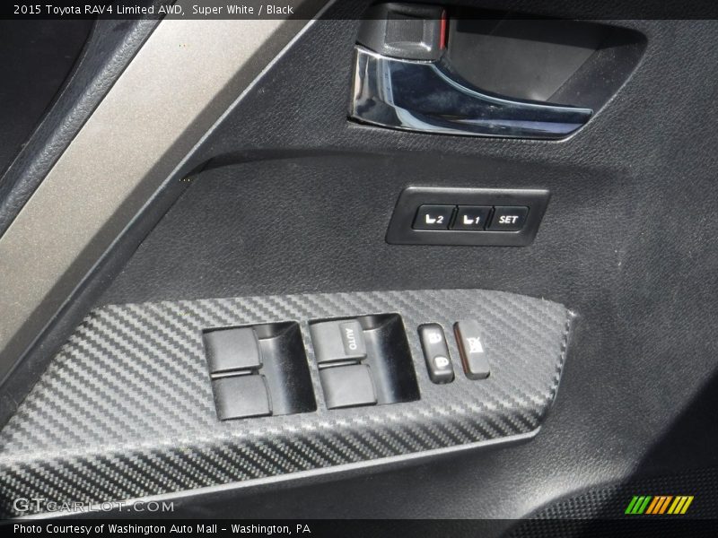 Super White / Black 2015 Toyota RAV4 Limited AWD