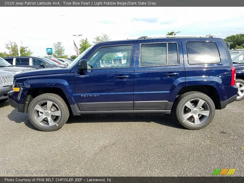 True Blue Pearl / Light Pebble Beige/Dark Slate Gray 2016 Jeep Patriot Latitude 4x4