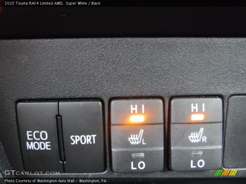 Super White / Black 2015 Toyota RAV4 Limited AWD