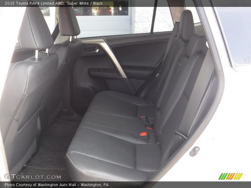 Super White / Black 2015 Toyota RAV4 Limited AWD