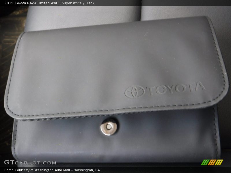 Super White / Black 2015 Toyota RAV4 Limited AWD