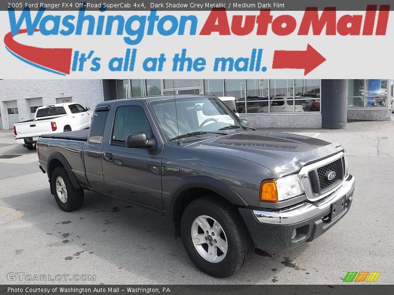 Dark Shadow Grey Metallic / Medium Dark Flint 2005 Ford Ranger FX4 Off-Road SuperCab 4x4