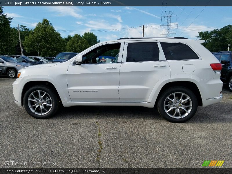Ivory 3-Coat / Brown 2016 Jeep Grand Cherokee Summit 4x4