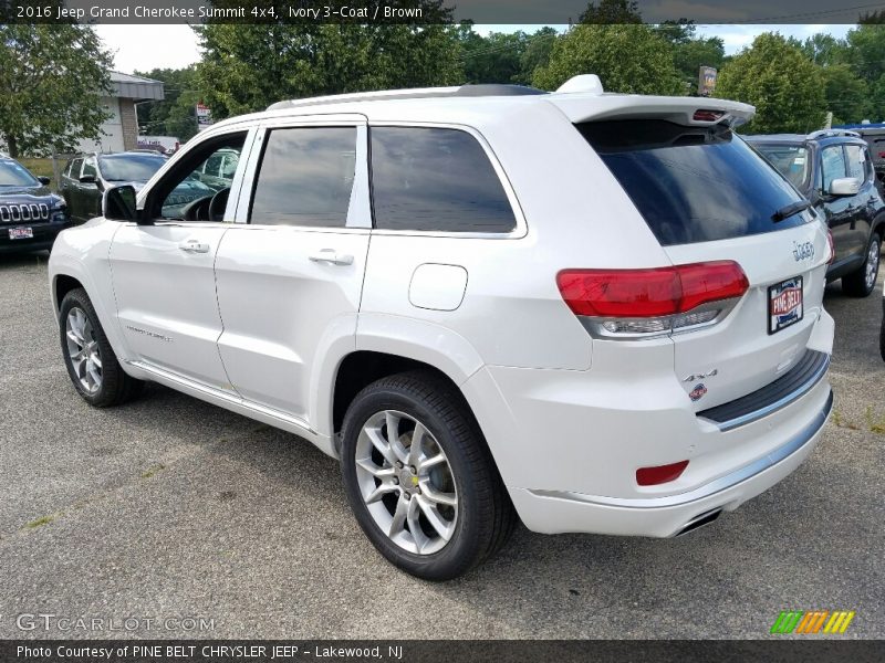 Ivory 3-Coat / Brown 2016 Jeep Grand Cherokee Summit 4x4