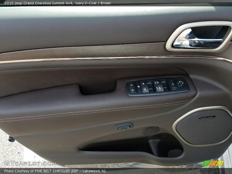 Ivory 3-Coat / Brown 2016 Jeep Grand Cherokee Summit 4x4