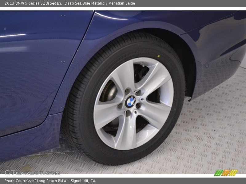 Deep Sea Blue Metallic / Venetian Beige 2013 BMW 5 Series 528i Sedan