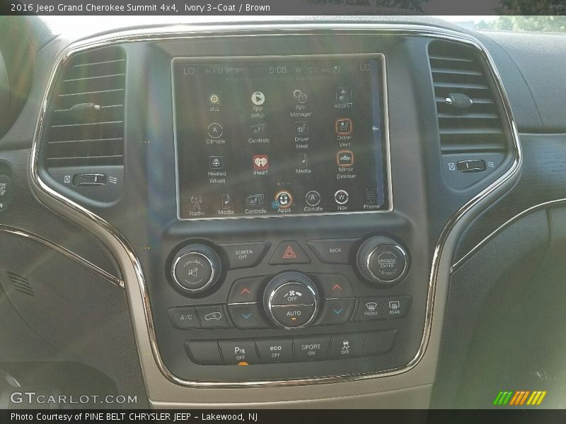 Ivory 3-Coat / Brown 2016 Jeep Grand Cherokee Summit 4x4