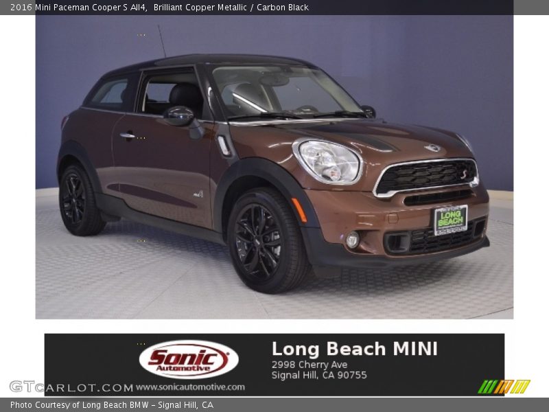 Brilliant Copper Metallic / Carbon Black 2016 Mini Paceman Cooper S All4