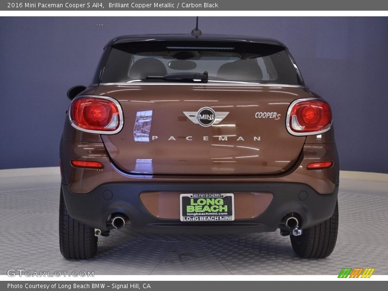 Brilliant Copper Metallic / Carbon Black 2016 Mini Paceman Cooper S All4