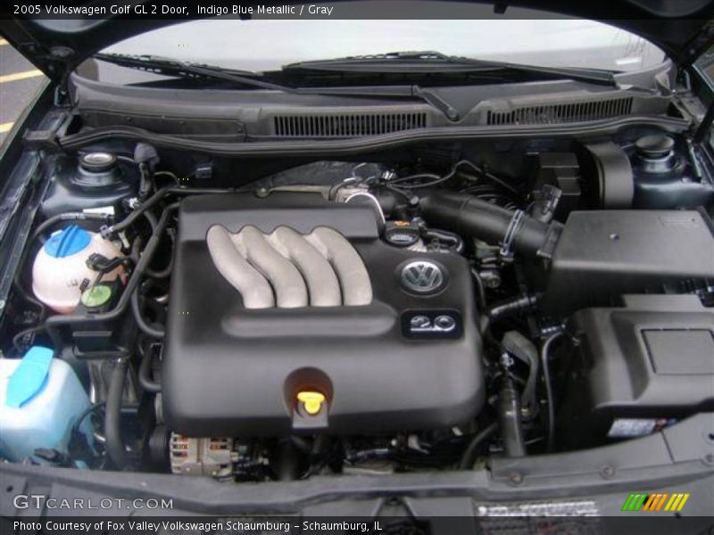 Indigo Blue Metallic / Gray 2005 Volkswagen Golf GL 2 Door