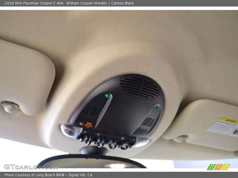Brilliant Copper Metallic / Carbon Black 2016 Mini Paceman Cooper S All4