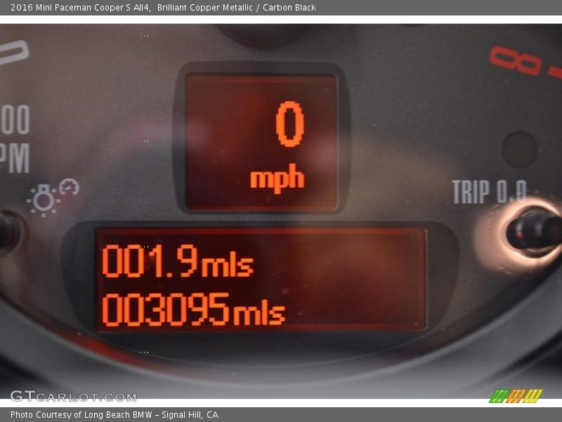 Brilliant Copper Metallic / Carbon Black 2016 Mini Paceman Cooper S All4