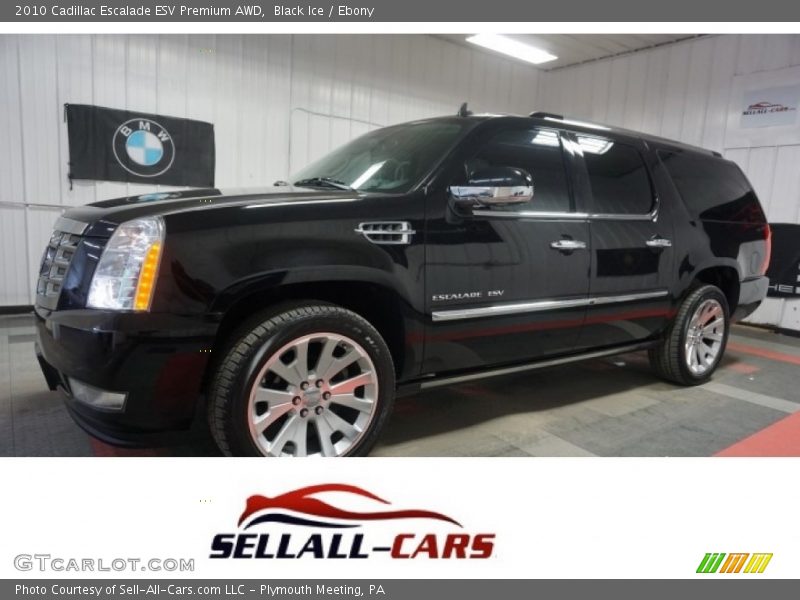 Black Ice / Ebony 2010 Cadillac Escalade ESV Premium AWD