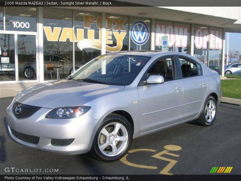 Sunlight Silver Metallic / Black 2006 Mazda MAZDA3 i Sedan