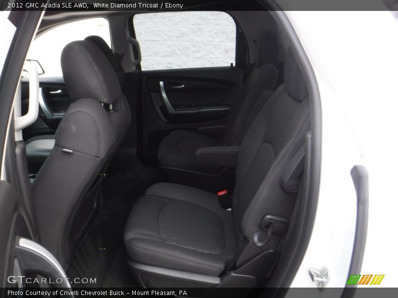 White Diamond Tricoat / Ebony 2012 GMC Acadia SLE AWD