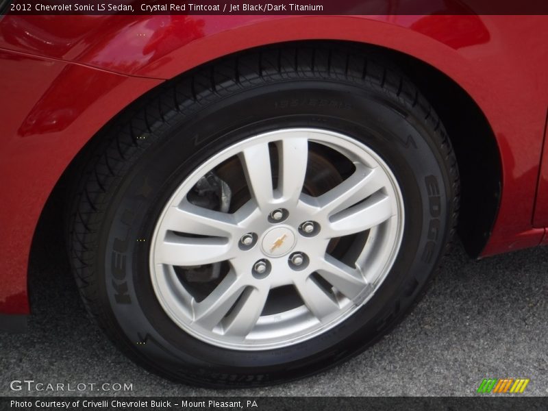 Crystal Red Tintcoat / Jet Black/Dark Titanium 2012 Chevrolet Sonic LS Sedan