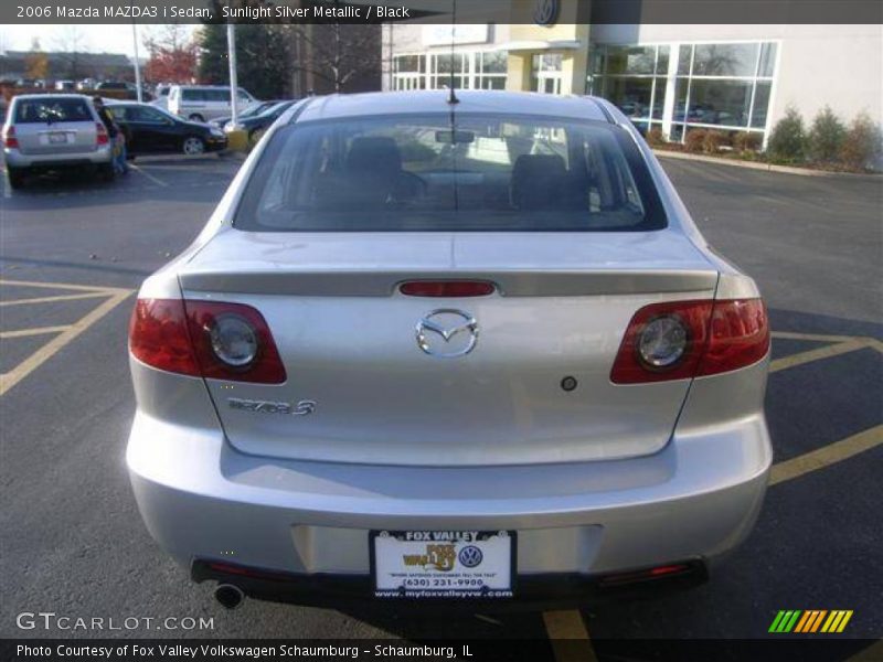 Sunlight Silver Metallic / Black 2006 Mazda MAZDA3 i Sedan