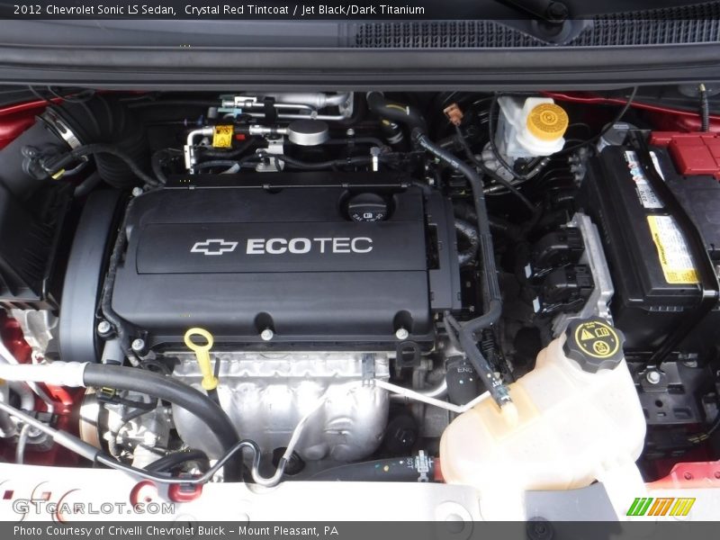 Crystal Red Tintcoat / Jet Black/Dark Titanium 2012 Chevrolet Sonic LS Sedan