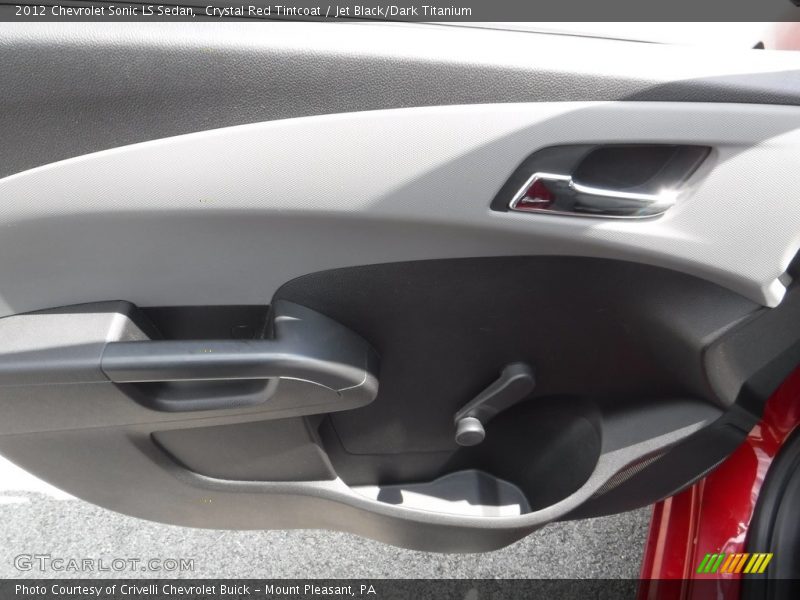 Crystal Red Tintcoat / Jet Black/Dark Titanium 2012 Chevrolet Sonic LS Sedan