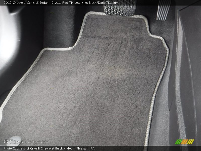 Crystal Red Tintcoat / Jet Black/Dark Titanium 2012 Chevrolet Sonic LS Sedan