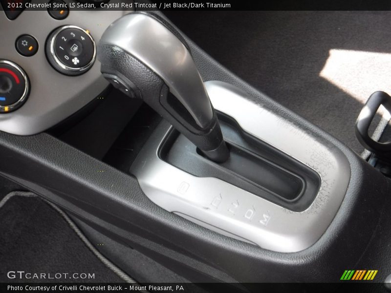 Crystal Red Tintcoat / Jet Black/Dark Titanium 2012 Chevrolet Sonic LS Sedan