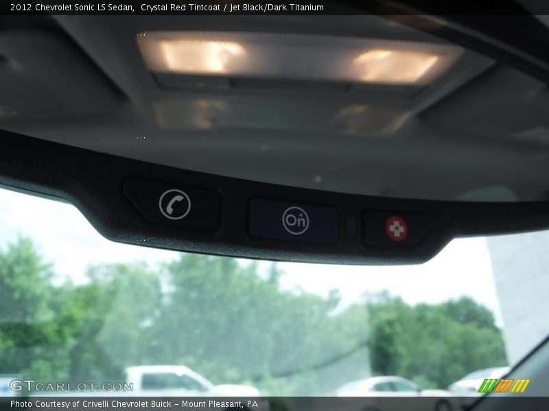 Crystal Red Tintcoat / Jet Black/Dark Titanium 2012 Chevrolet Sonic LS Sedan
