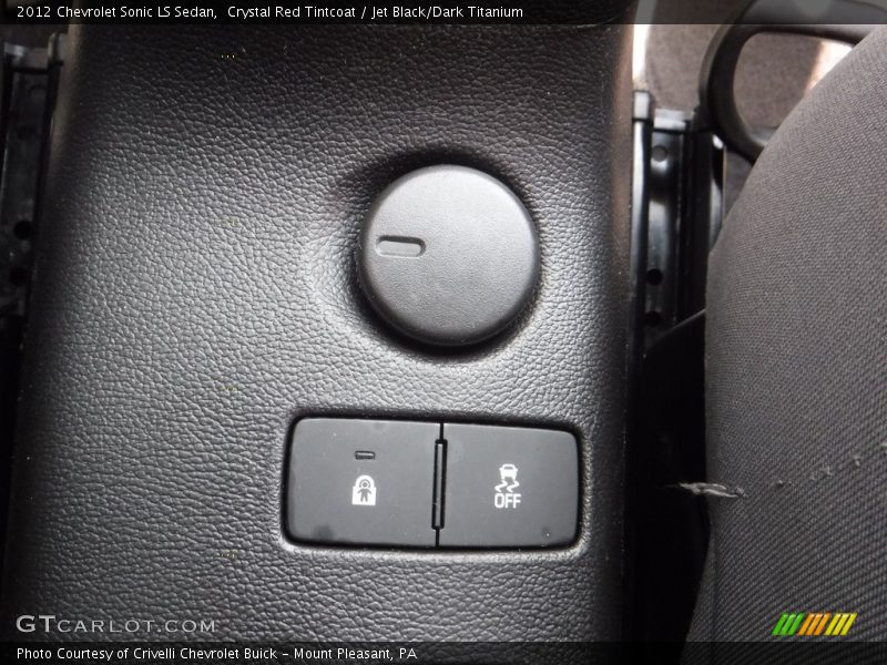 Crystal Red Tintcoat / Jet Black/Dark Titanium 2012 Chevrolet Sonic LS Sedan