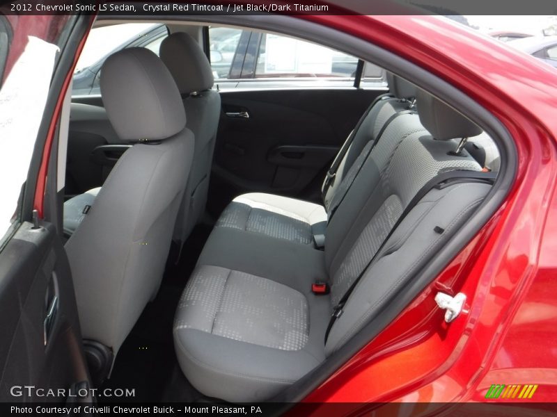 Crystal Red Tintcoat / Jet Black/Dark Titanium 2012 Chevrolet Sonic LS Sedan