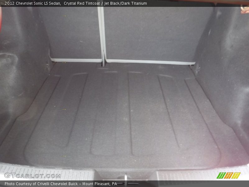 Crystal Red Tintcoat / Jet Black/Dark Titanium 2012 Chevrolet Sonic LS Sedan