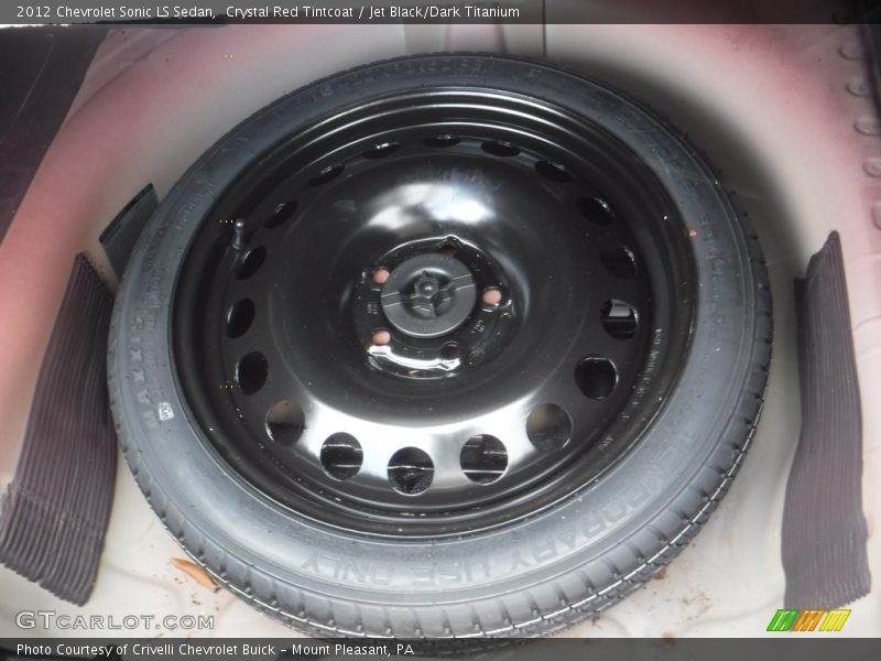 Crystal Red Tintcoat / Jet Black/Dark Titanium 2012 Chevrolet Sonic LS Sedan