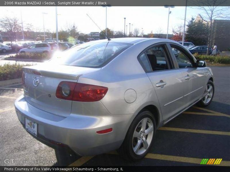 Sunlight Silver Metallic / Black 2006 Mazda MAZDA3 i Sedan